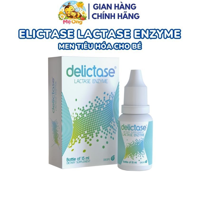 Delictase Lactase Enzyme 15ml Men Tiêu Hóa Cho Bé Hỗ Trợ Bất Dung Nạp Lactose