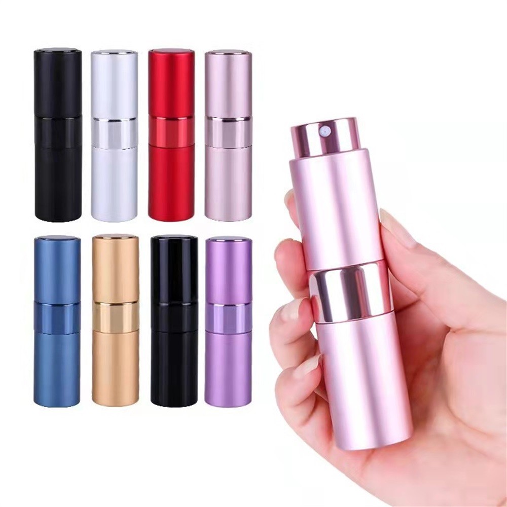 8ML Chai xịt nước hoa có thể đổ lại Loại xoắn Du lịch Cologne Spray Fine Mist Xịt cầm tay