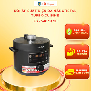 Nồi áp suất điện đa năng Tefal Turbo Cuisine CY754830 5L, Hàng chính hãng -  Bảo hành 24 tháng
