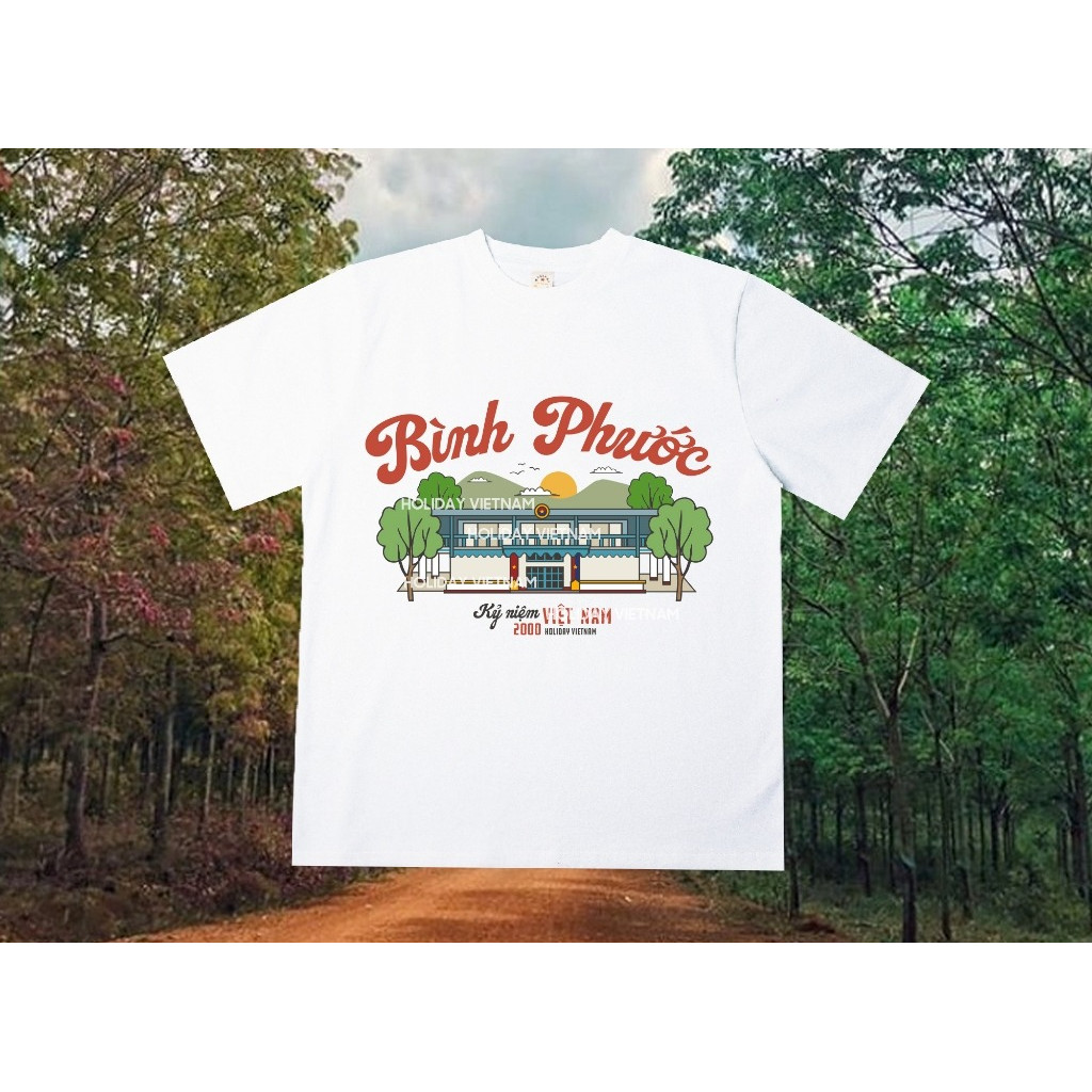 COD (Giao hàng trong 24 giờ)MIEMIE. Áo thun Bình Phước Du lịch Việt Nam 63 tỉnh thành áo thun nam nữ