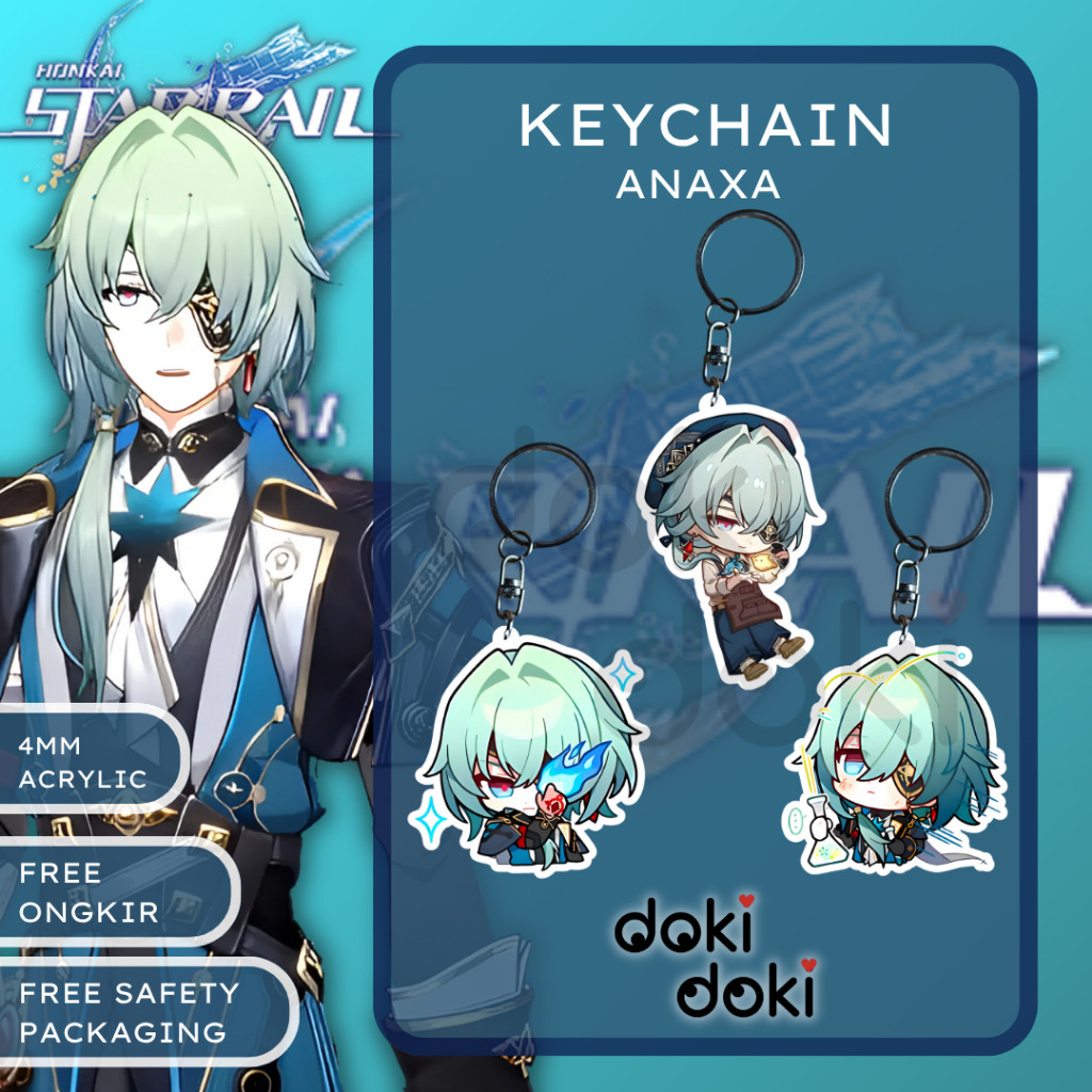 GANTUNGAN KUNCI KEYCHAIN ANAXA HONKAI STAR RAIL