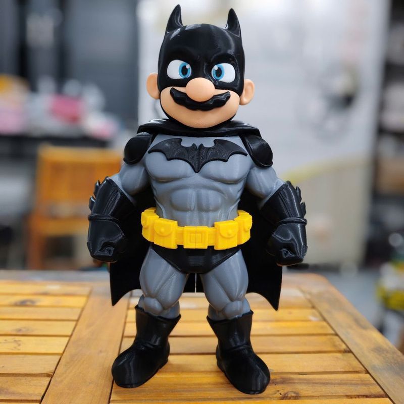 Anime Nhật Bản Mario Batman Mario Đồ Chơi Mô Hình Trọn Bộ Lắp Ráp Mario Batman Đồ Chơi Mario Búp Bê 