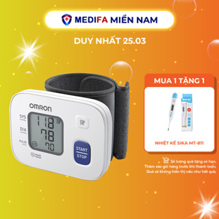 Máy Đo Huyết Áp Cổ Tay Omron HEM-6161 Công Nghệ Đo Intellisense Mới Tự Động Hoàn Toàn, Cho Kết Quả Đo Chính Xác