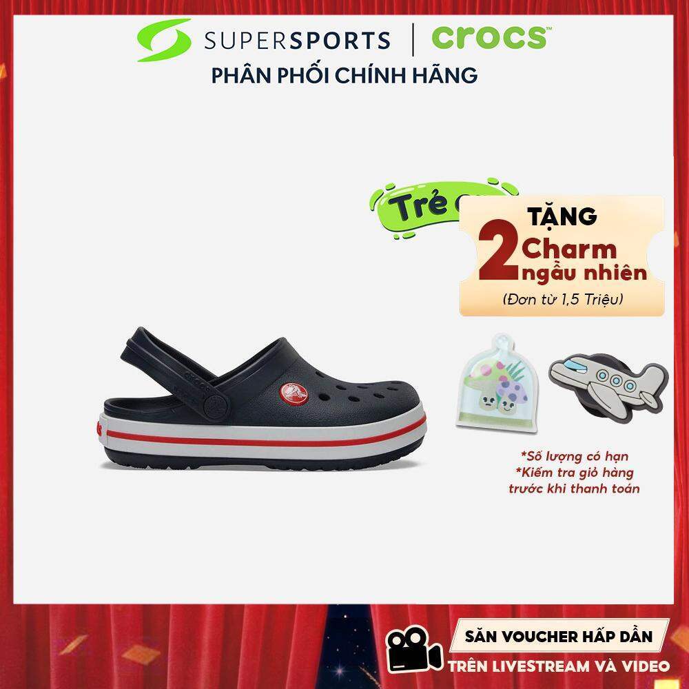 Giày Clog Trẻ Em Crocs Crocband - Xanh Navy - 207006-485 ADS03 LS100