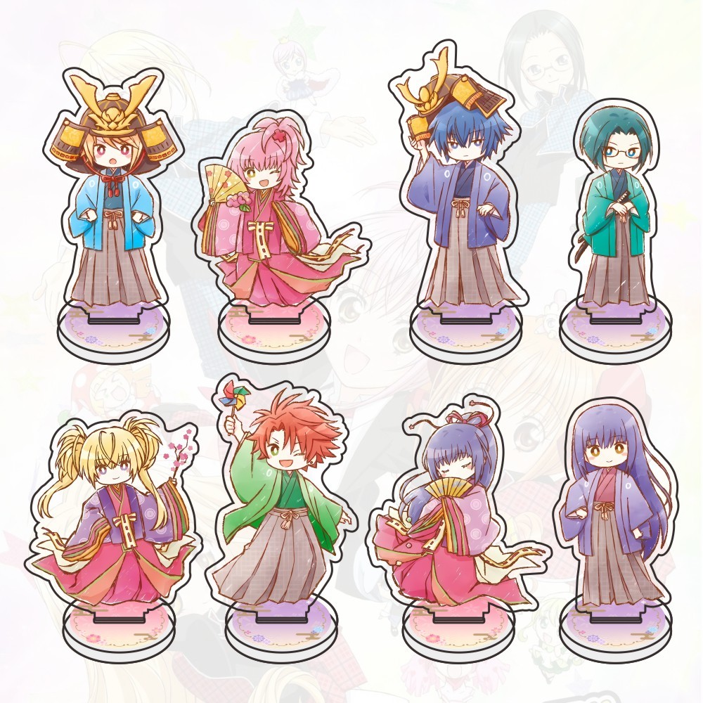 Anime Shugo Chara Hinamori Amu Tsukiyomi Ikuto Tadase Utau Acrylic stand keychains Christmas fans De