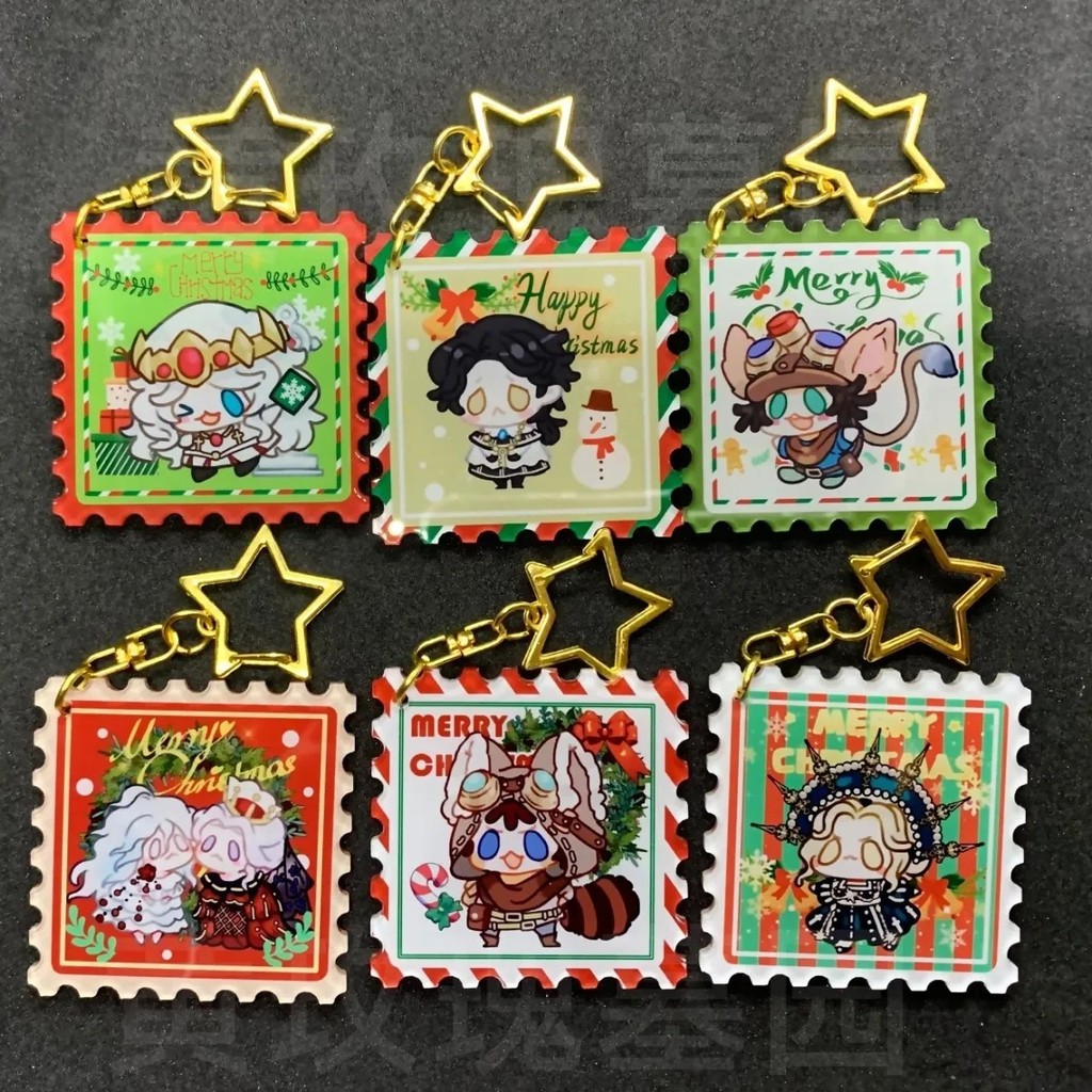 Móc khóa Identity V Game Anime Joseph Aesop Carl Norton Campbell Chibi Tem Thư Giáng Sinh Noel Phụ K