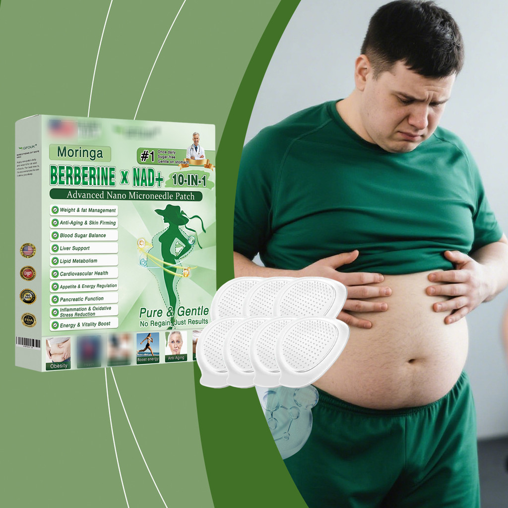 Miếng dán chăm sóc cơ thể bổ dưỡng với berberin & chùm ngây hỗ trợ sức khỏe làn da, 7 miếng