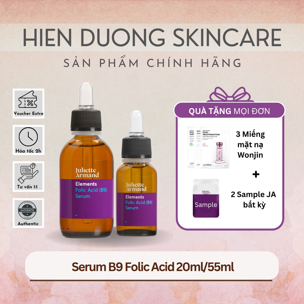 [Đại lý chính hãng] Serum B9 Elements Folic Acid Juliette Armand | Tinh chất phục hồi, dịu da, giảm 