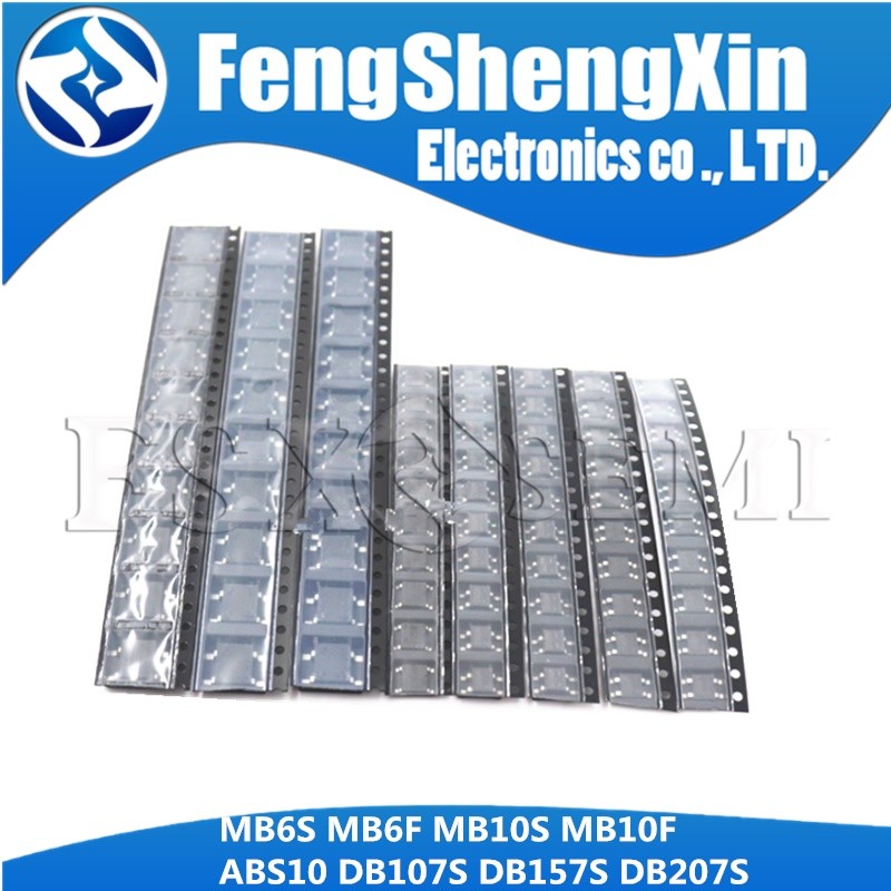 8values * 10 Cái = 80 Chiếc MB6S MB6F MB10S MB10F ABS10 DB107S DB157S DB207S Bộ Chỉnh Lưu Cầu Các Lo