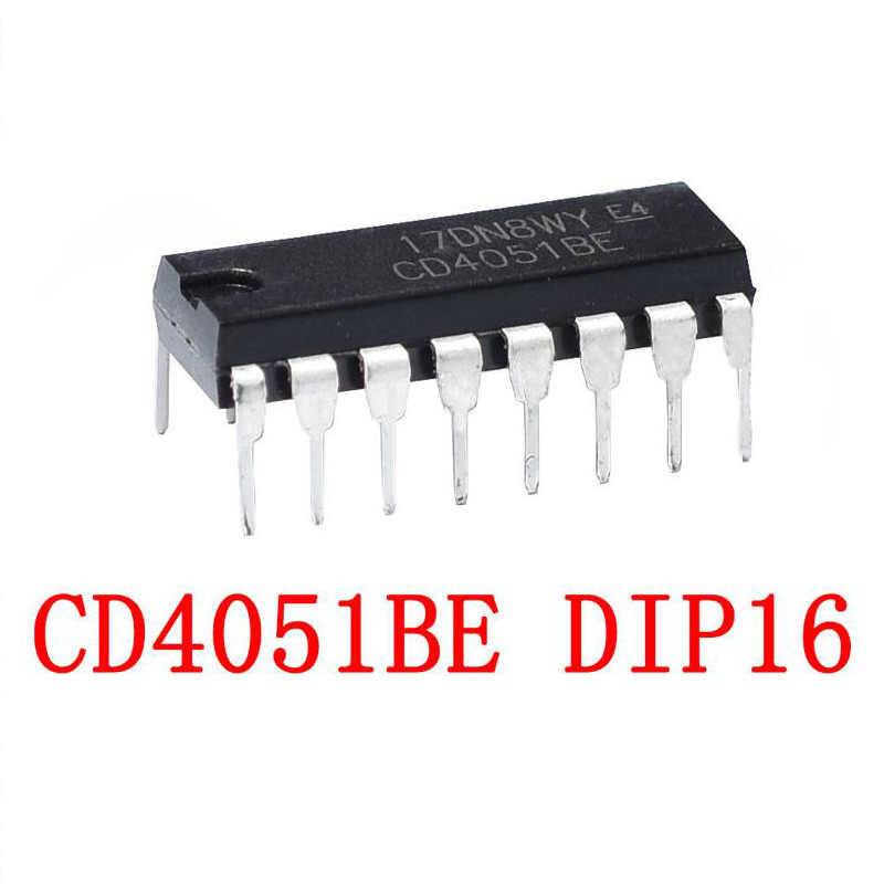 10-20 CÁI CD4051BE DIP16 CD4051 CD4051B 4051 DIP-16 Chipset IC mới và nguyên bản