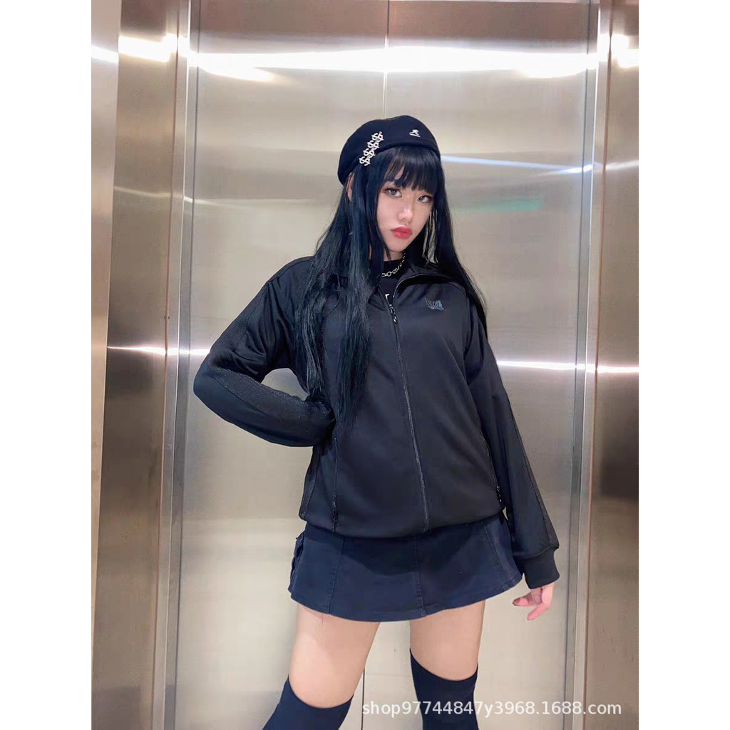 VG3U Needles Track Limit Jacket Retro striped casual jacket made of sports fabric for men and women