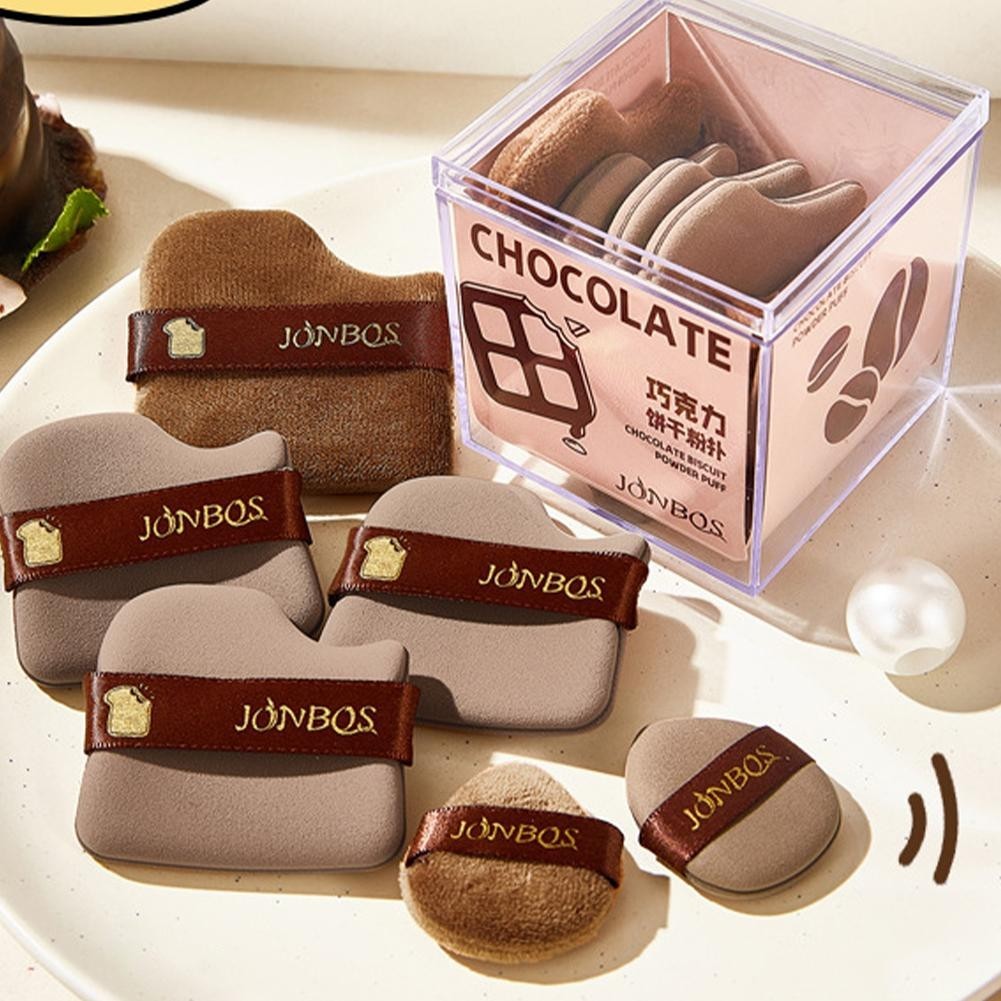 Bộ Chocolate Puff Sponge Máy Xay Sinh Tố Mini Xốp Nhung Mềm Ngón Tay Cái Miếng Bọt Biển Cho Hoàn Thi