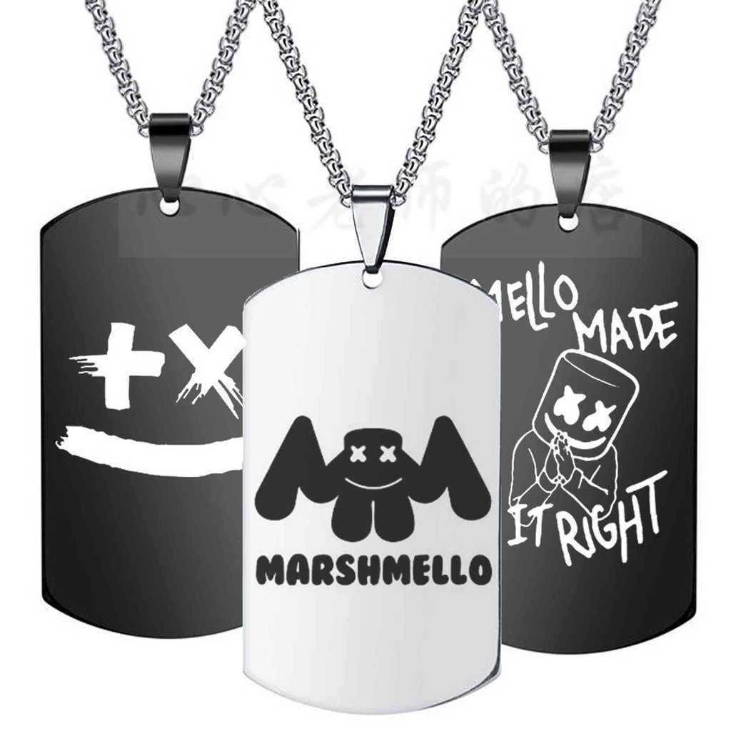 New Product#Top 100 DJ Marshmello Marshmallow Ivy A Shenjun brand necklace pendant jewelry EDM Elect