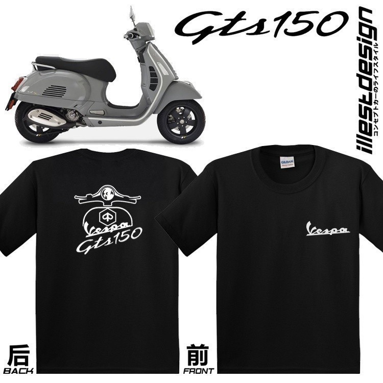 Thời trang 2026 Moto Tee: Áo thun thiết kế Vespa Tee GTS 150 GTS 200 GTS 250 GTS300 GTS SUPER 300 GT