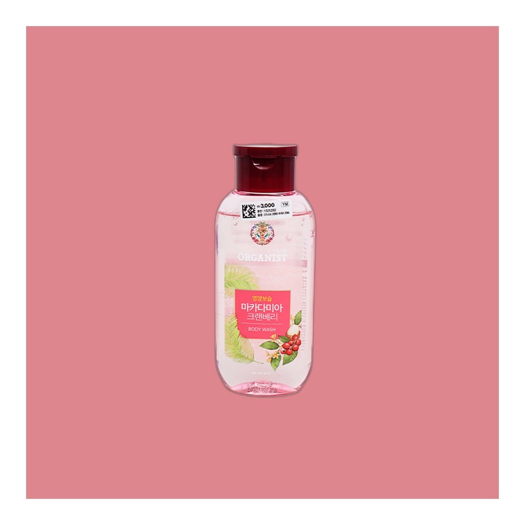 [daiso] Organist Cranberry Body Wash, 200ml, 1pc / Sữa tắm Hàn Quốc / Hương nam việt quất / 100% Aut