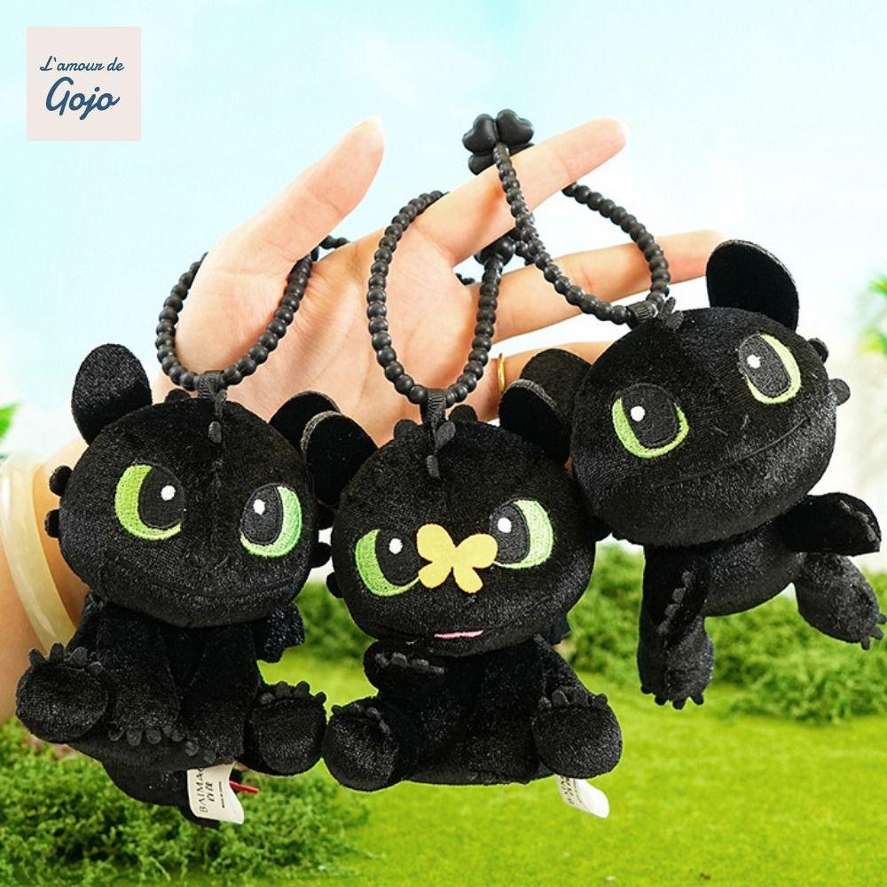 GOJO Mặt dây chuyền sang trọng không răng, Rồng bay mềm mại Cách huấn luyện Móc khóa rồng của bạn, B