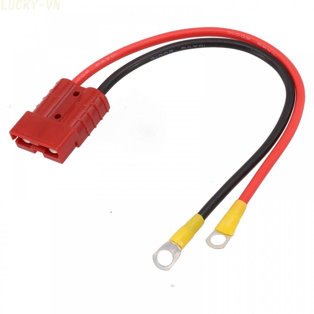 50Amp Connector 100cm 30cm M8 Post Red/Black Jacket PVC + Copper Brand New