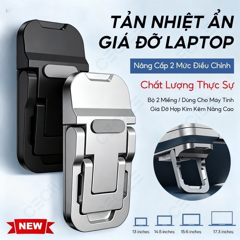 (Bộ 2 Cái)Giá Đỡ Tản Nhiệt Laptop, Macbook Di Động- Đế Kê Laptop Bằng Nhựa Siêu Bền  -KOUTS