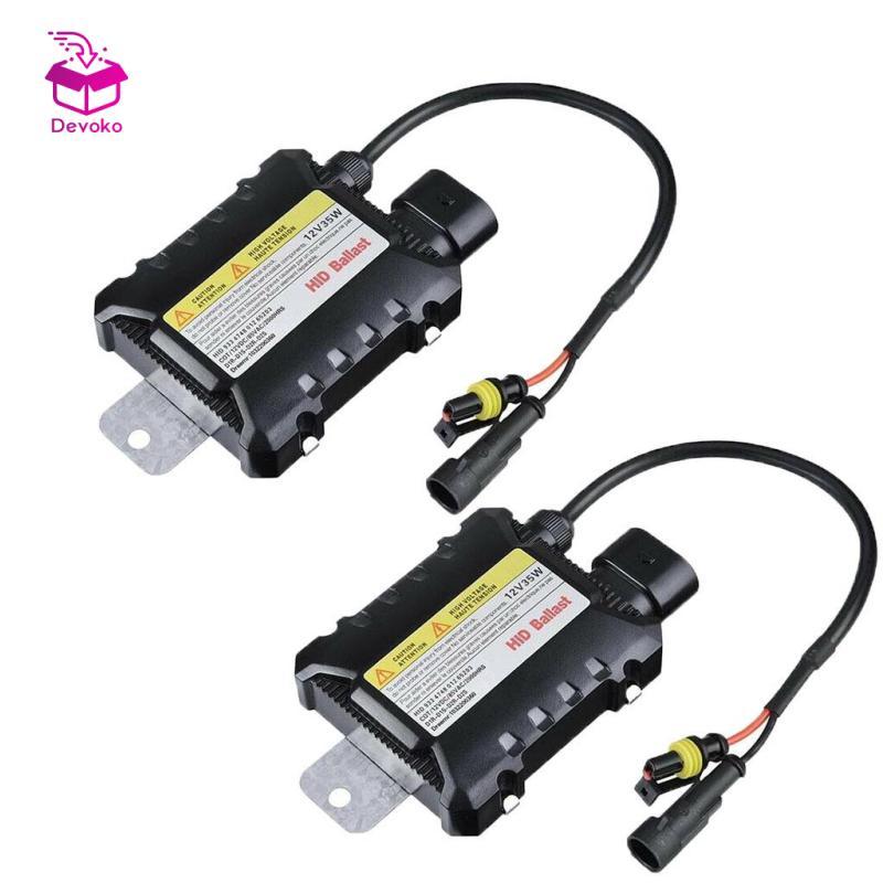 2 chiếc thay thế chấn lưu HID 12V 35W / 55W cho đèn Xenon H1 H7 H8 9005