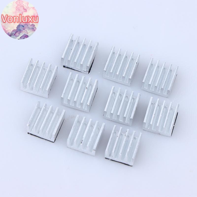 Vonluxu 10 Chiếc A4988 Trình Điều Khiển Bước Tản Nhiệt Nhôm Tản Nhiệt Tản Nhiệt Làm Mát Bộ Phận Máy 