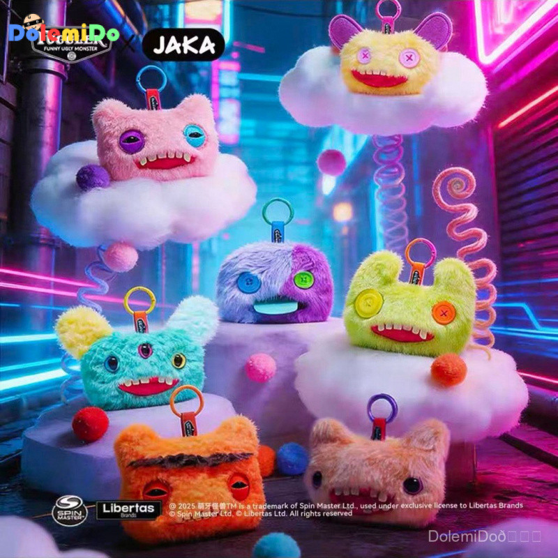 Chính Hãng fuggler Răng Dễ Thương Quái Vật Tiền Xu Thanh Quái Vật mini Túi Bảo Quản Phụ Kiện Thời Tr