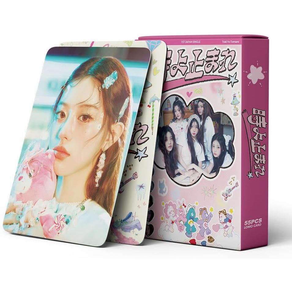 ILLIT Japan Album đơn đầu tiên "Toki Yo Tomare" Lomo Cards - 55 CÁI Photocards Set dành cho ILIT Fan