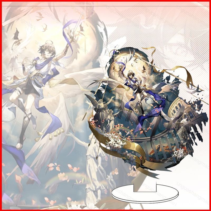 CH1 Dragon Raja Đứng Tấm Acrylic Tấm Đứng Ký Anime Để Bàn Trang Trí HC1