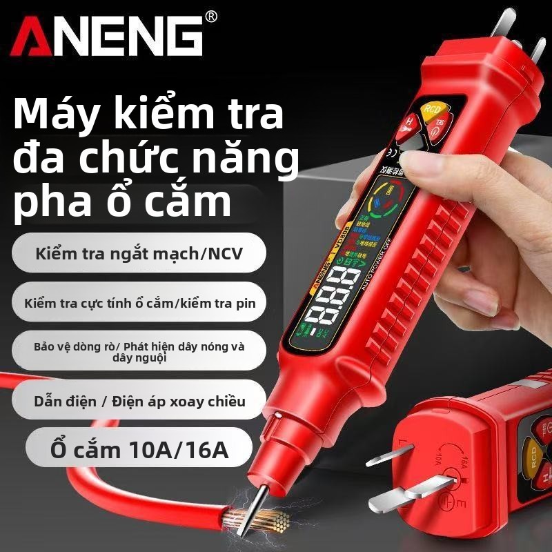 【ĐỒ NGHỀ THỢ ĐIỆN】Bút thử điện cảm ứng ANENG VD808 - Kiểm tra điện KHÔNG CHẠM, tìm lỗi mạch nhanh, p
