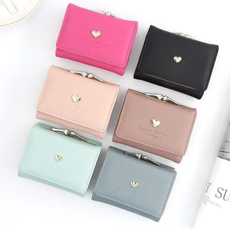 túi xách xinh cho nữ túi xách New Candy Color Fashion Women Coin Purse Leather Solid Color