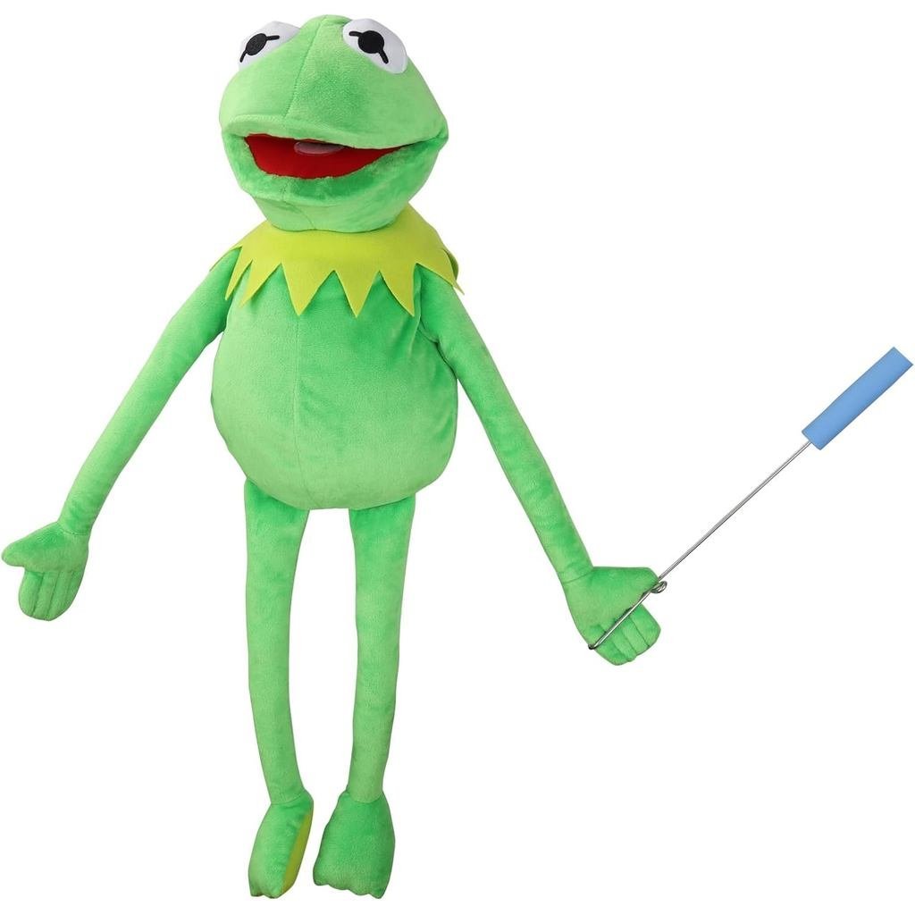 SUIYUEOUR Kermit The Frog with Control Rod Metal Puppets Set, The Muppets Show, Puppet Theater, Soft