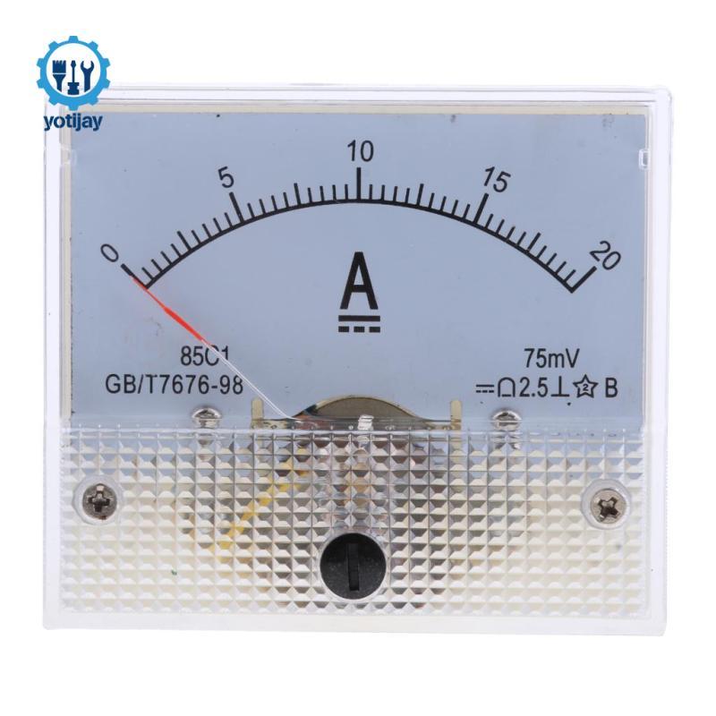 Bảng điều khiển dòng điện tương tự Yotijay, Máy đo Ampe kế, Đo mạch (DC 0-1mA đến 0-20A)