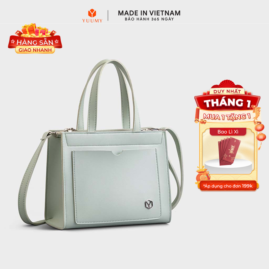 Túi Yuumy (Thời trang nữ tiện lợi size 20 - Túi đeo chéo da Seasand YN191) Bagsmart