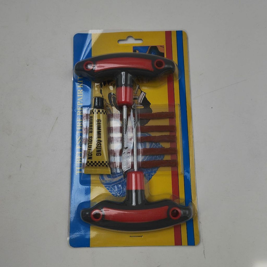 Bộ dụng cụ vá bánh xe không ruột cho oto xe máy, bộ vá bánh xe không xăm, bộ vá vỏ xe không ruột S59