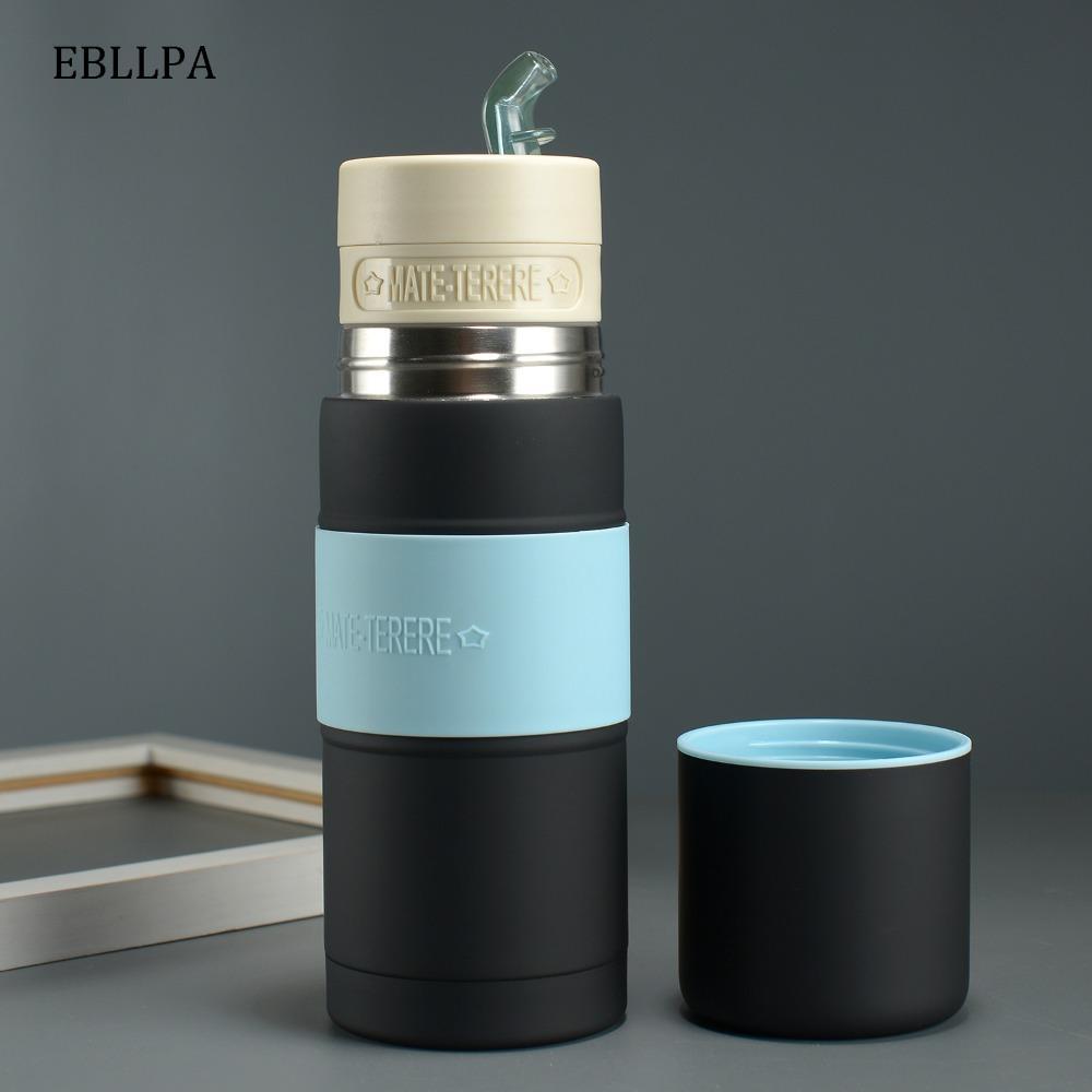 Cốc trà EBLLPA Yerba Mate, Thép không gỉ có ống hút lọc Yerba Mate Thermos Cup, Chai cách nhiệt chốn