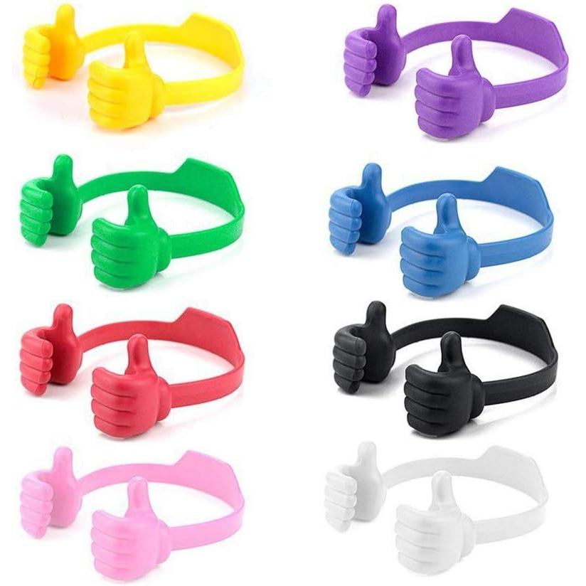 BUTEFO Thumbs up Giá đỡ điện thoại di động Giá đỡ máy tính bảng silicon có thể điều chỉnh Giá đỡ máy