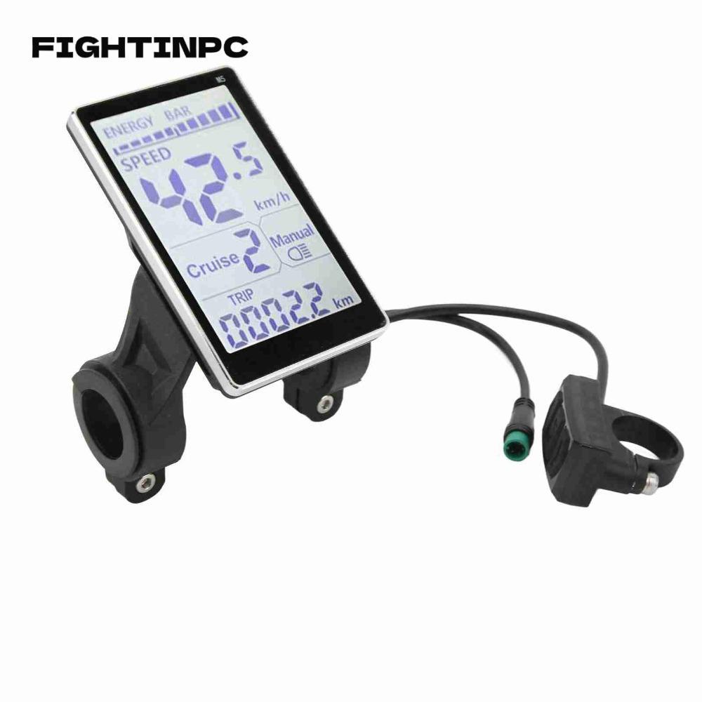 Đồng hồ đo LCD Fightinpc cho xe đạp điện và xe tay ga điện - Màn hình LCD đa năng, bền bỉ, chống nướ