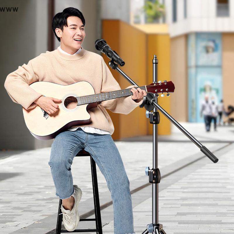 Micro Boom Tripod đứng 1.7 2.1m mic Tripod Bracket 66cm crossbar Arms với clip và điện thoại chủ đối