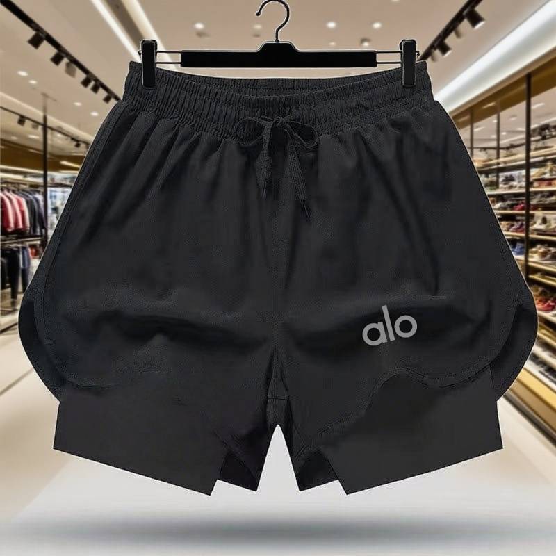 Summer Running Track and Field Casual All-Match Three Points Quick-Drying Track Pants Trend Fake Two