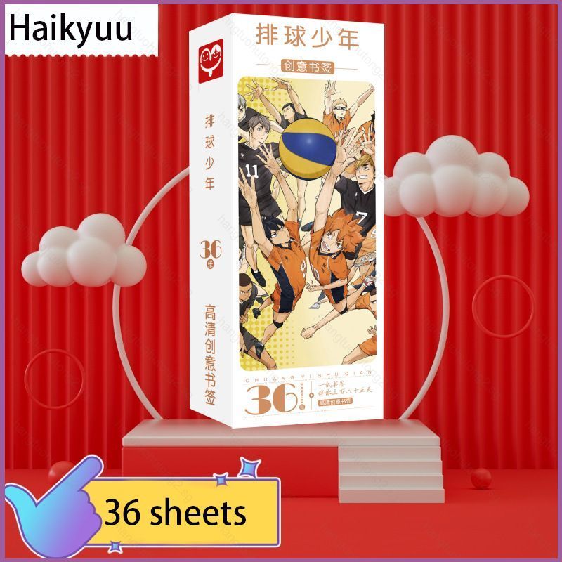 HT2 36 Cái / bộ Haikyuu Dấu Trang Anime Manga Ngoại Vi Thẻ Ảnh HD Đánh Dấu Trang Photocard Quà Tặng 