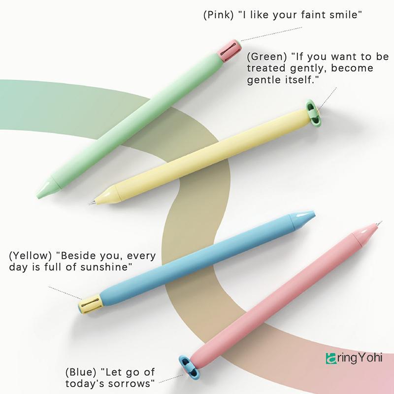 AringYohi] 1 / 4 Cái Nút nhấn hình hoa nhỏ sáng tạo 0,5mm Bla Quiz Pen / Bút quà tặng / Văn phòng ph