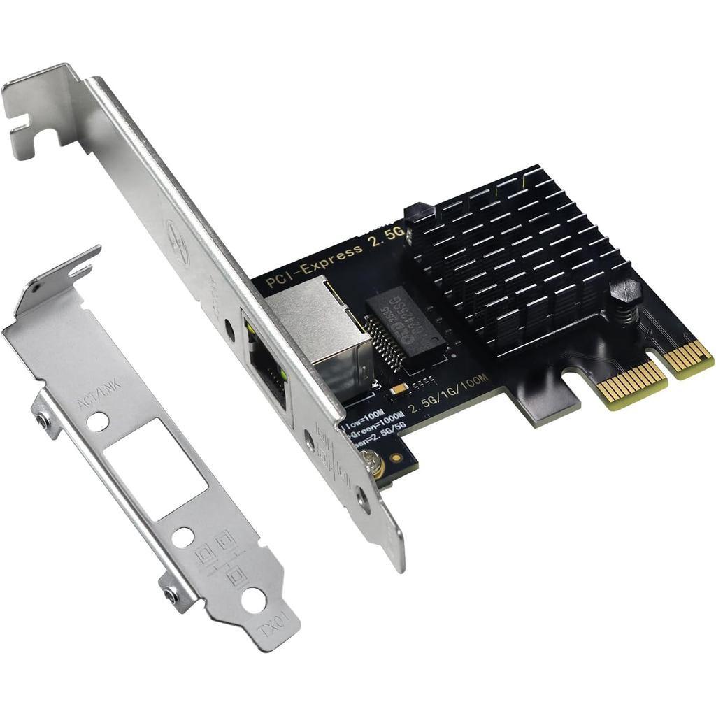 Card mạng PCIe 2,5Gb với Chip Intel I226-V, Bộ chuyển đổi mạng 2500M / 1000M / 100M NIC, PCIe 3.1 X1