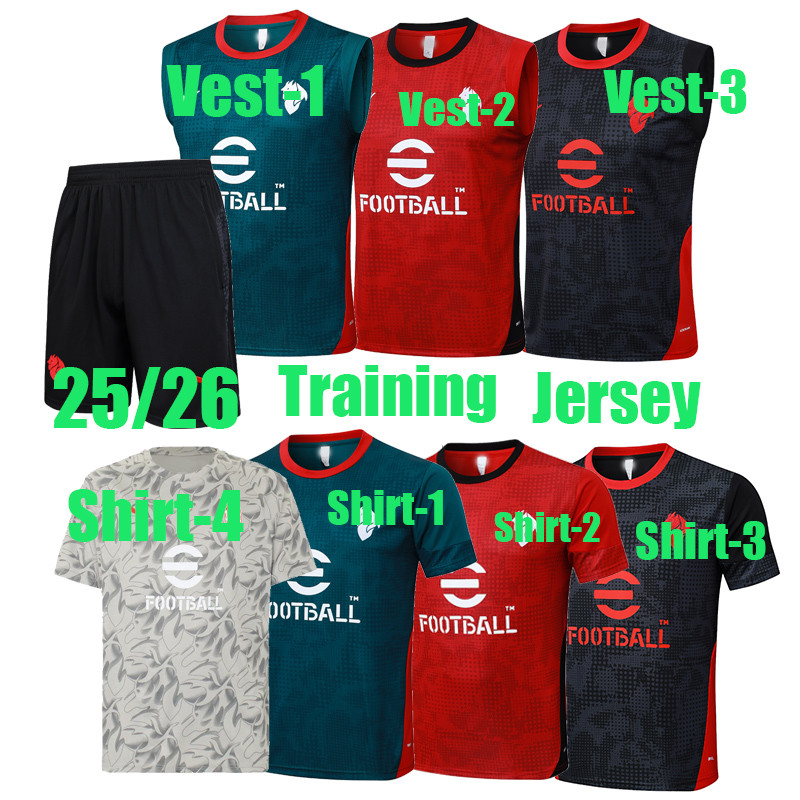 25 / 26 AC jersey 25 / 26 MODRIC vải bóng đá PULISIC RAFA LEAO NKUNKU RABIOT MAIN PAVLOVIC Huấn luyệ