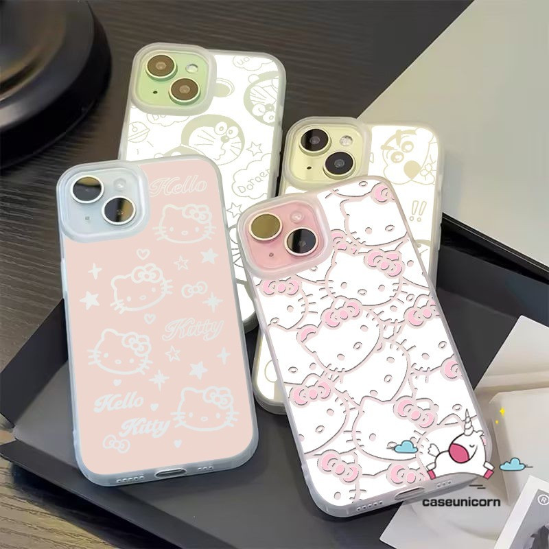 Ốp Lưng Cặp Đôi Kitty Doremon Crayon Shin-chan Dễ Thương Tương Thích Cho Samsung A17 A05 A26 A36 A16