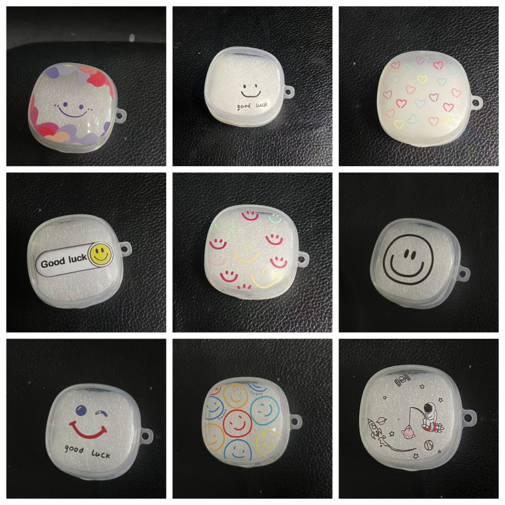 Vỏ hoạt hình cho Baseus WM01 / WM02 Tai nghe hoạt hình Silicone Clear Cover Baseus WM02 Vỏ ngộ nghĩn