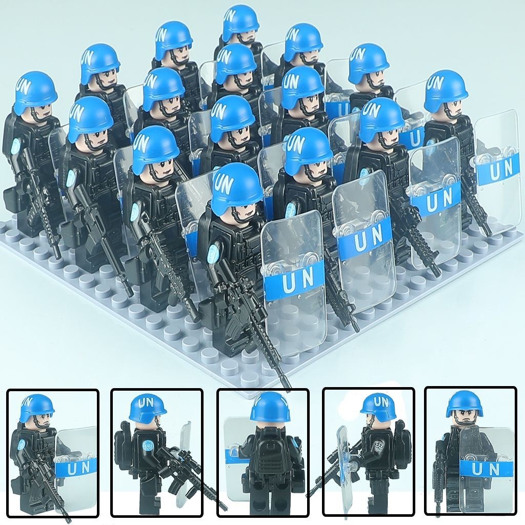 Tương thích với Lego Lực Lượng Đặc Biệt Minifigures Lính Chống Cháy Nổ SWAT Cảnh Sát Minifigures Jun