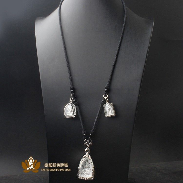 Hot Sale#Thai Buddha Amulet Chain Buddha Amulet Hanging Rope Three Hanging Single Hanging Two Hangin