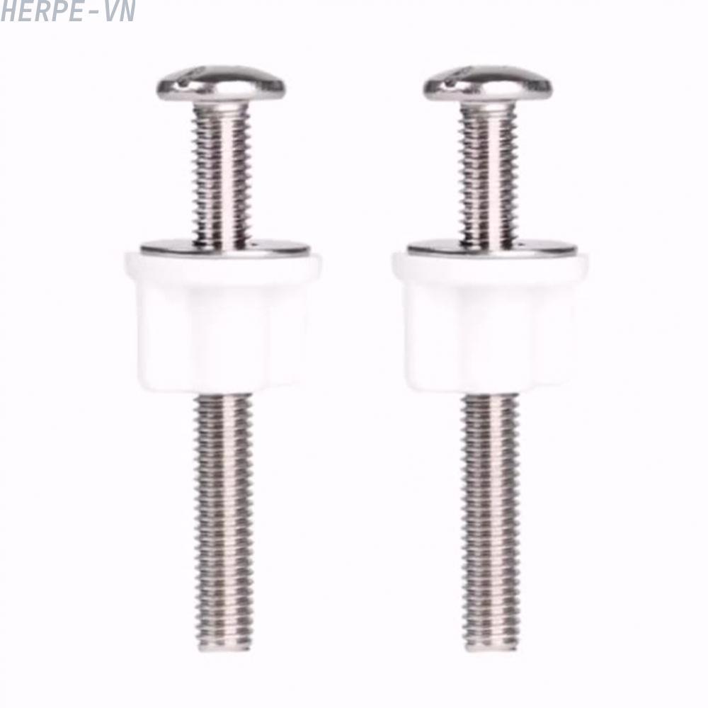 [HERPEVN]Toilet Screw Nut PP Size:74mm Toilet Cover Fixing Device Home Toilet Bolt Hinge[Ready stock