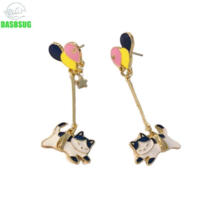 DASBSUG Earings Set - Tai Mèo và Tai Giọt Nhiều Màu Sắc Quyến Rũ