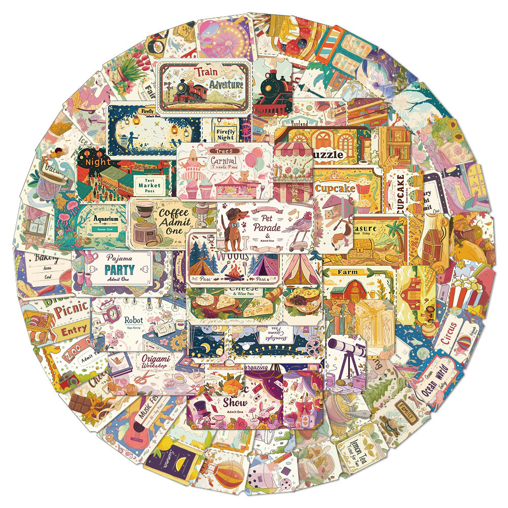50 Cái / bộ ❉ Dream Ticket Series 01 Miếng Dán ❉ Đề can thời trang chống nước DIY Doodle Dán