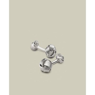 CHARLES TYRWHITT - Khuy măng sét nam Textured Knot_ACL0069-SLV